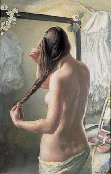 The Coil Of Hair by Dame Laura Knight Oil Painting Reproductions