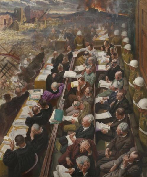 The Nuremberg Trial by Dame Laura Knight