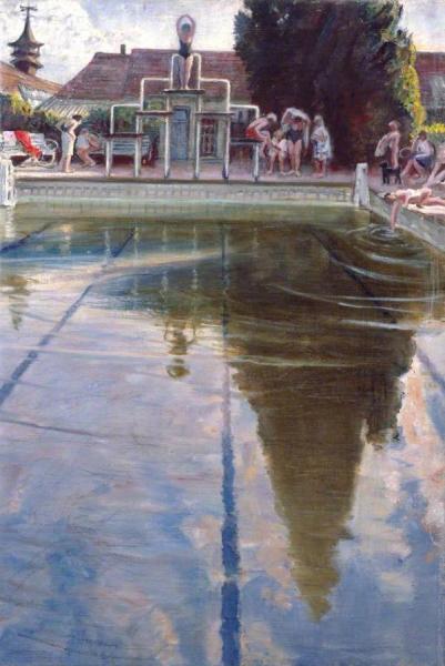 The Pool by Dame Laura Knight
