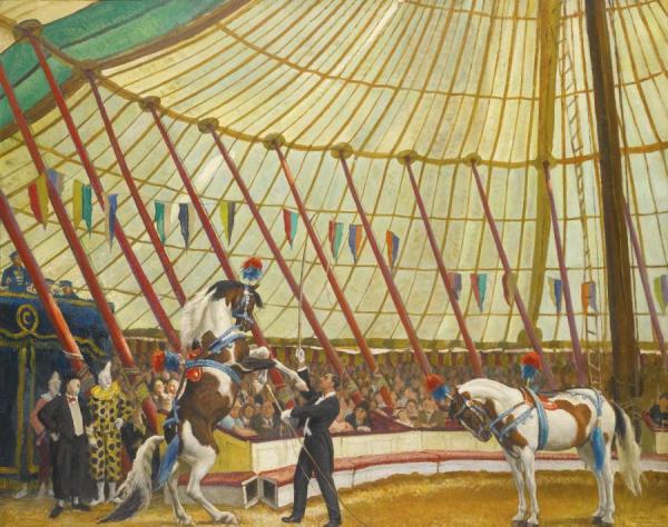 Under The Big Top by Dame Laura Knight