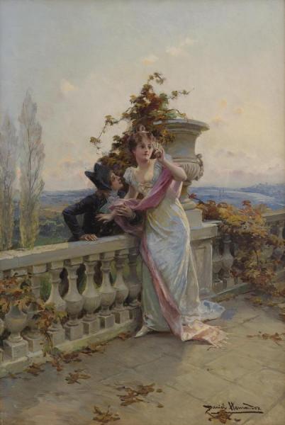 On The Balcony by Daniel Hernandez Oil Painting Reproductions