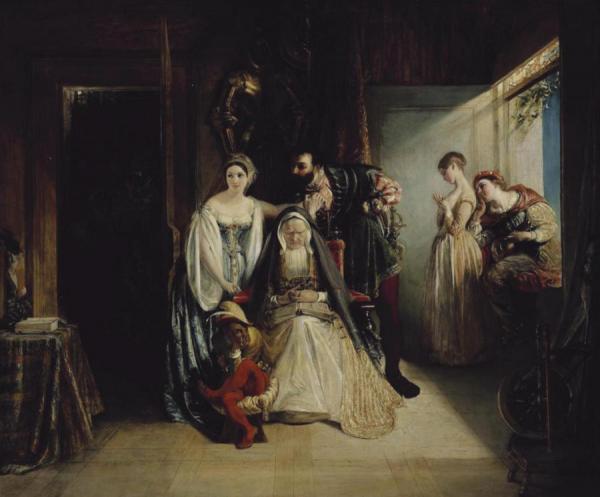 Francis The First And Diane Of Poitiers by Daniel Maclise Oil Painting Reproductions