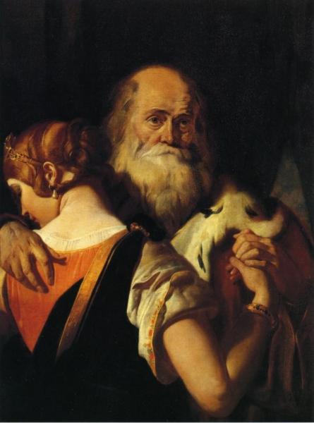 King Lear And Cordelia by Daniel Maclise