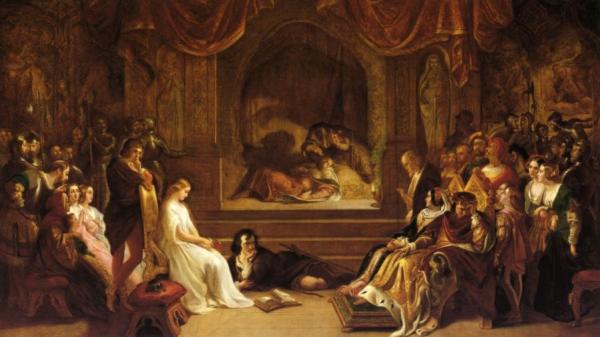 The Play Scene From Hamlet by Daniel Maclise