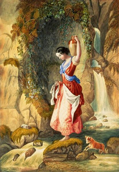 The Waterfall by Daniel Maclise