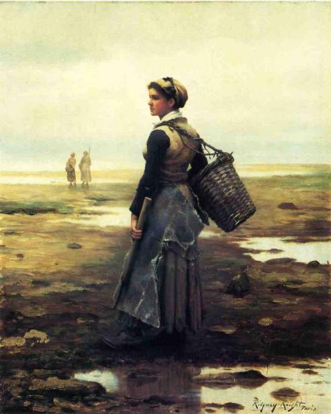 Clamming by Daniel Ridgway Knight
