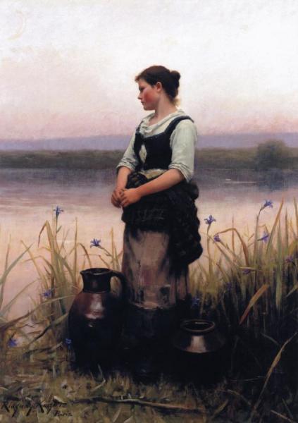 Far Away Thoughts by Daniel Ridgway Knight
