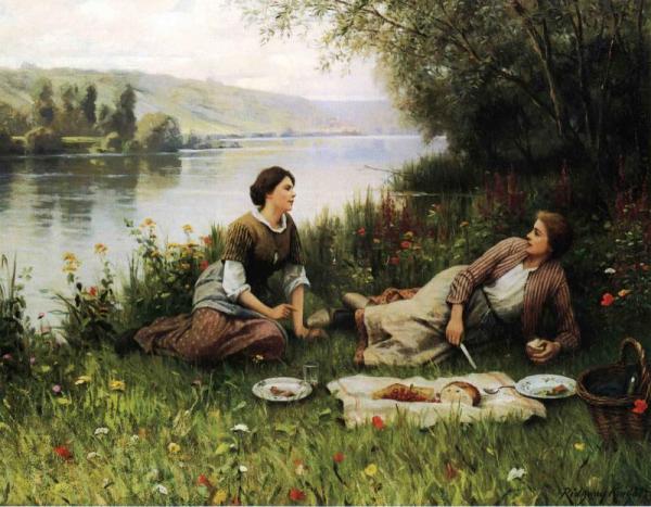 Normandy Garden by Daniel Ridgway Knight