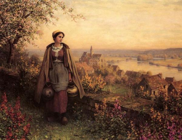 Springtime by Daniel Ridgway Knight
