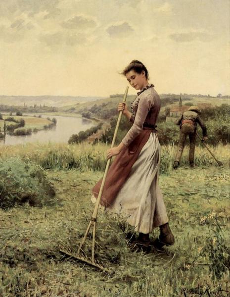 The Breezy Uplands by Daniel Ridgway Knight