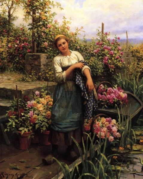 The Flower Boat by Daniel Ridgway Knight