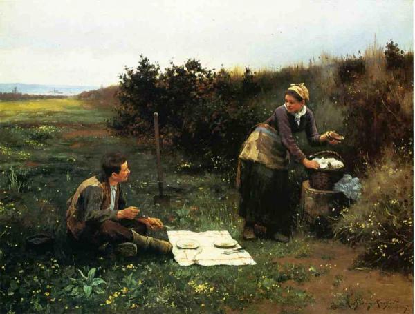 The Honeymoon Breakfast by Daniel Ridgway Knight
