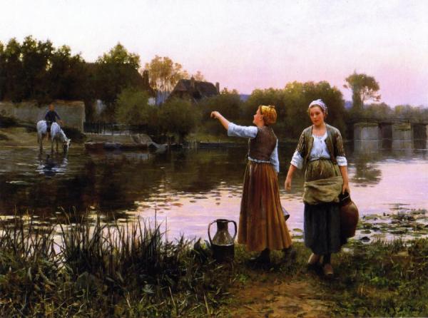 The Water Carriers by Daniel Ridgway Knight