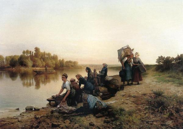 Wash Day by Daniel Ridgway Knight