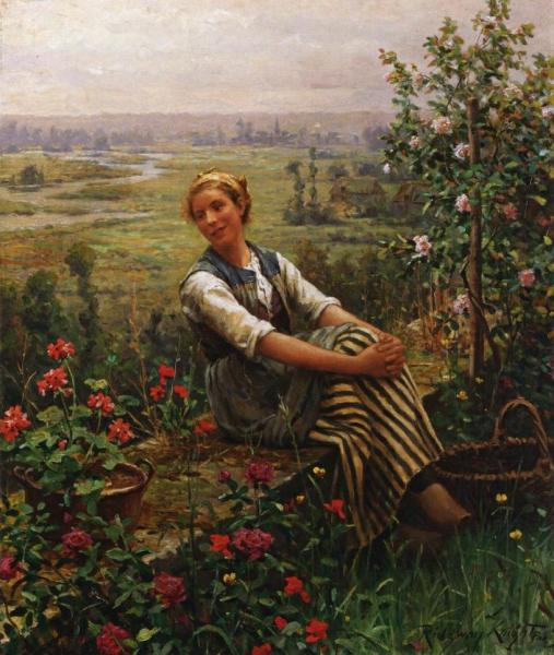 Woman At Rest by Daniel Ridgway Knight