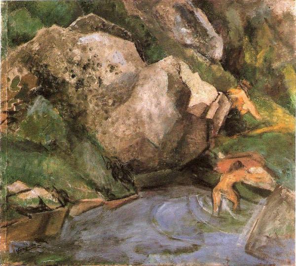 Bathing In The Pond by Daniel Vazquez Diaz