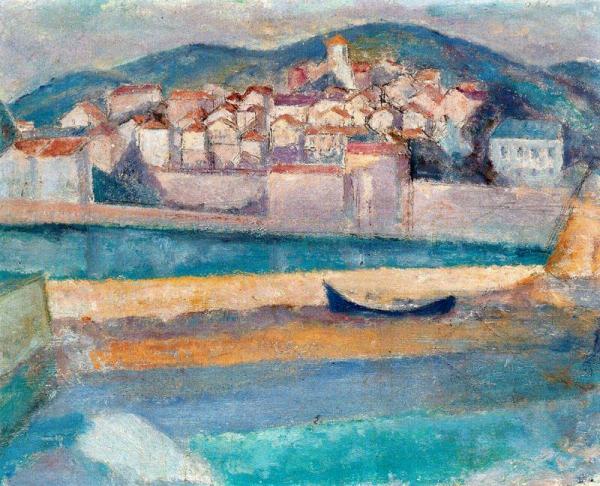 Hendaya Desde Fuenterrabía by Daniel Vazquez Diaz Oil Painting Reproductions