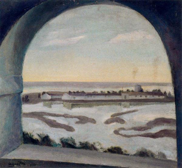 High Tide At La Rabida by Daniel Vazquez Diaz