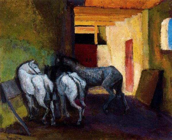 Horses In The Bullring by Daniel Vazquez Diaz