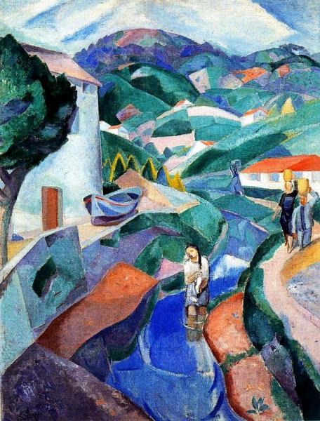 Joy Of The Basque Countryside. Fuenterrabía by Daniel Vazquez Diaz Oil Painting Reproductions