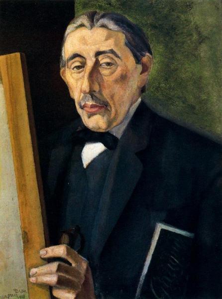 Portrait Of The Painter Juan Echevarria by Daniel Vazquez Diaz