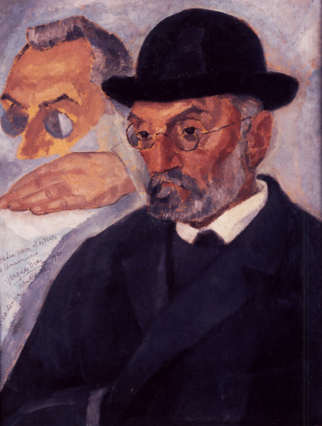 Portrait Of The Writer Miguel De Unamuno by Daniel Vazquez Diaz