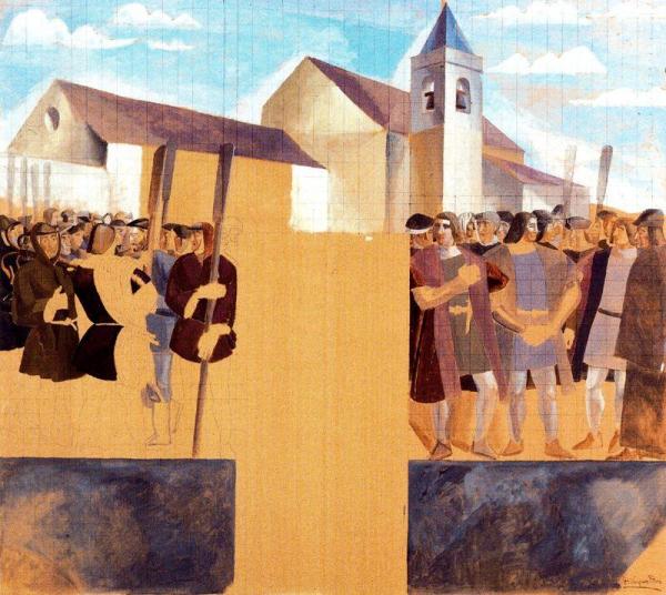 The Heroic Sons Of Palos And Moguer by Daniel Vazquez Diaz