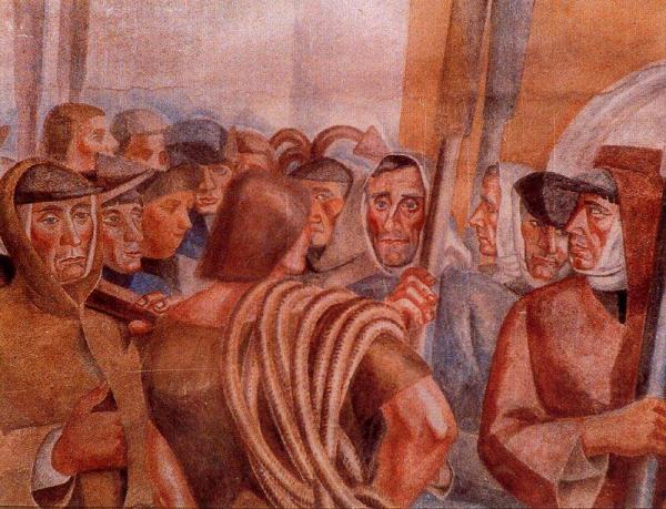 The Sailors Of Palos De Moguer by Daniel Vazquez Diaz