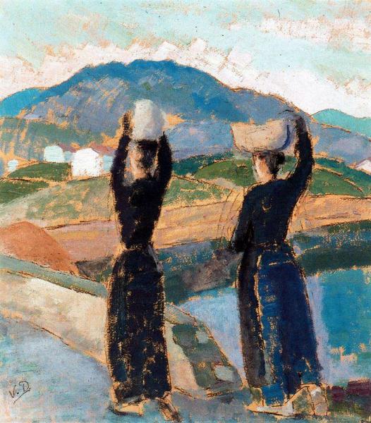 Village Of Fuenterrabia by Daniel Vazquez Diaz