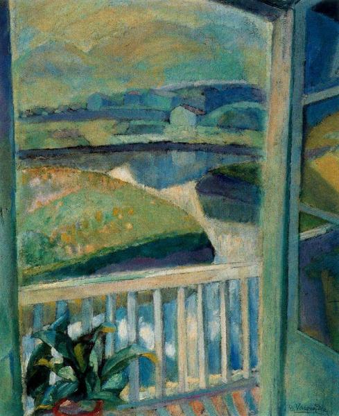 Window In Bidasoa, Fuenterrabía by Daniel Vazquez Diaz