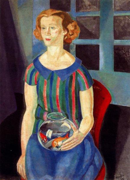 Young Analisa With A Fishbowl by Daniel Vazquez Diaz