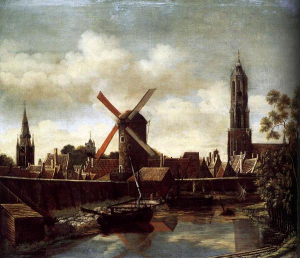 The Harbour Of Delft by Daniel Vosmaer