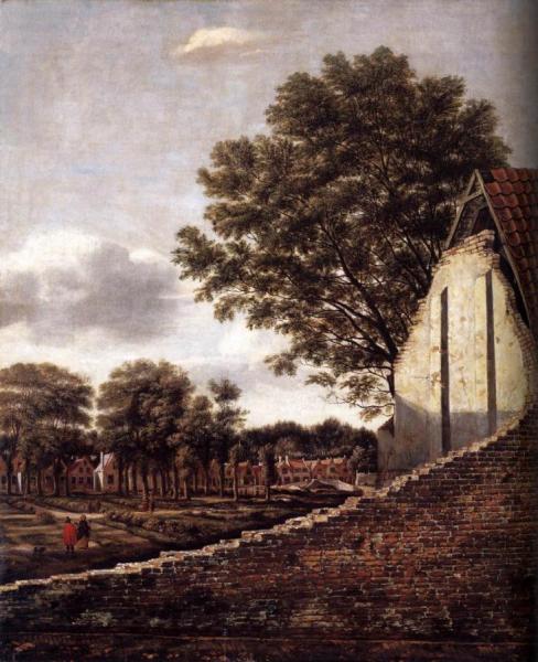 View Of A Dutch Town by Daniel Vosmaer