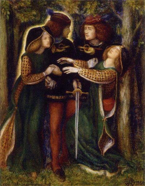 How They Met Themselves by Dante Gabriel Rossetti