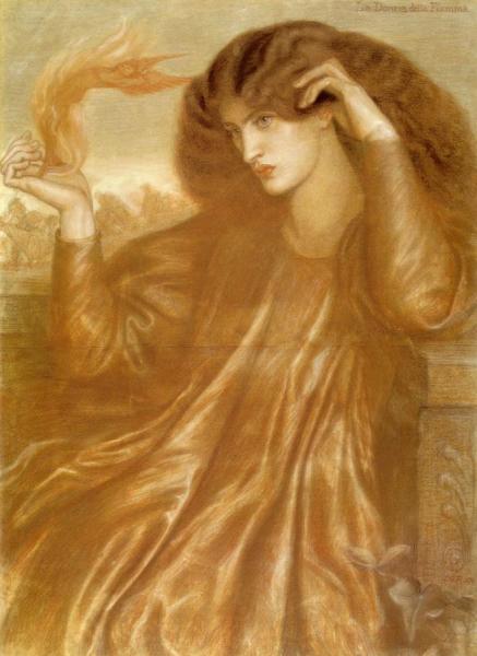 La Donna Della Fiama by Dante Gabriel Rossetti