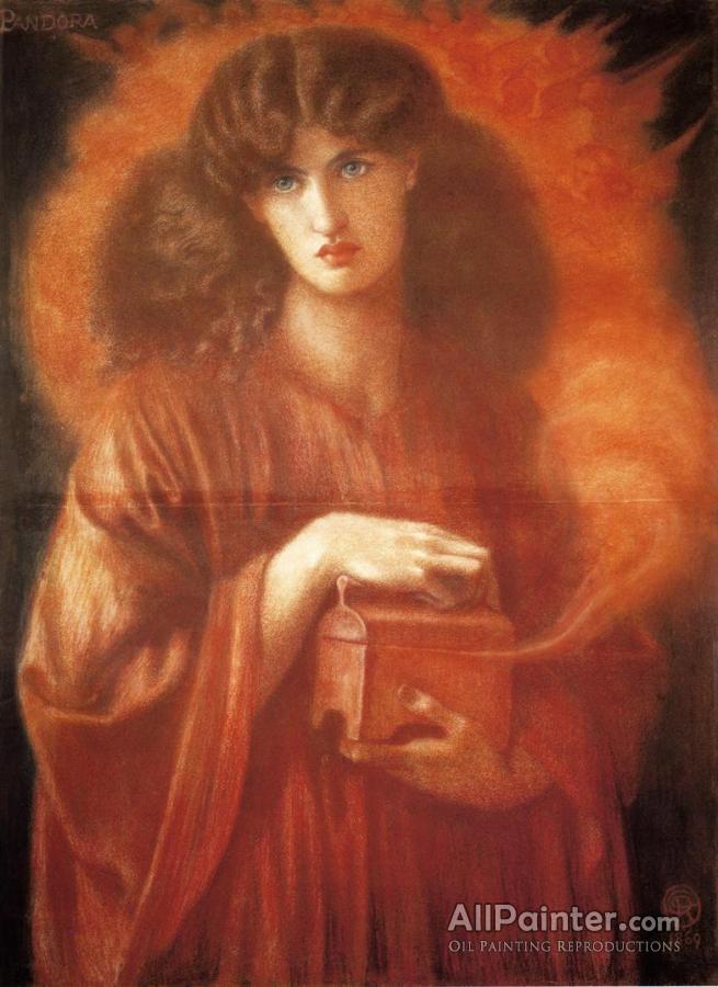 Blandet Trække på Prime Dante Gabriel Rossetti Pandora Oil Painting Reproductions for sale |  AllPainter Online Gallery