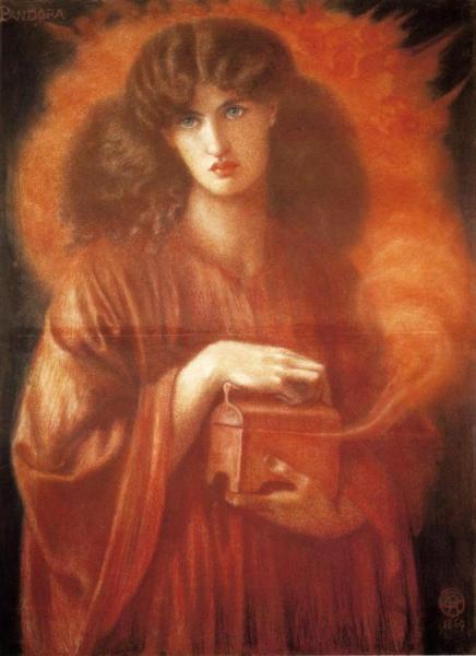 Dante Gabriel Rossetti Pandora