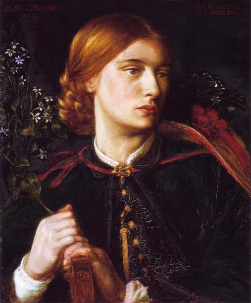 Portrait Of Maria Leathart by Dante Gabriel Rossetti