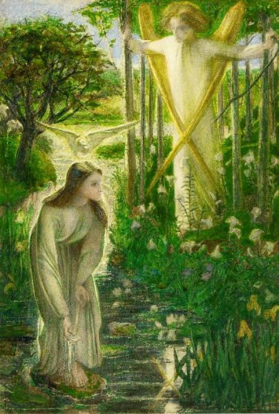 The Annunciation by Dante Gabriel Rossetti