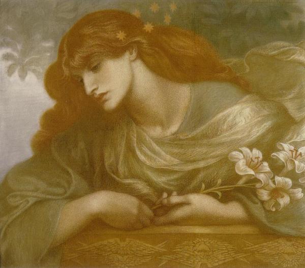 The Blessed Damozel - Study by Dante Gabriel Rossetti