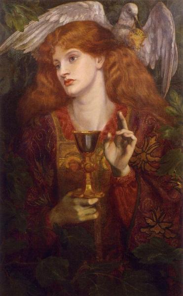 The Damsel Of The Sanct Grael by Dante Gabriel Rossetti Oil Painting Reproductions