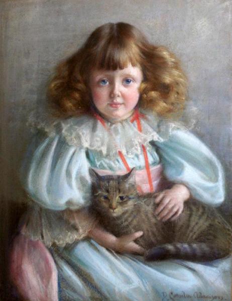 David Comba Adamson Portrait Of Ada May Malcolm