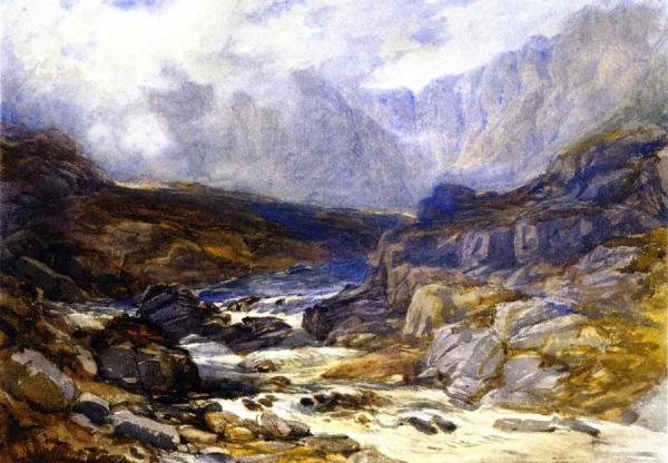 Welsh Mountain Stream by David Cox, Jr.