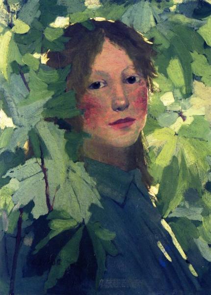 Head Of A Girl by David Gauld