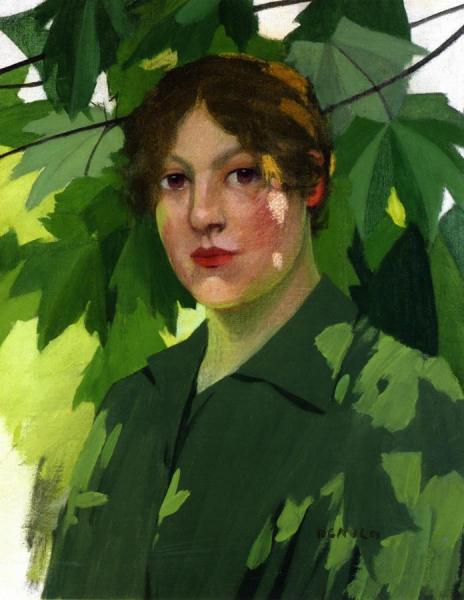 Head Of A Girl by David Gauld