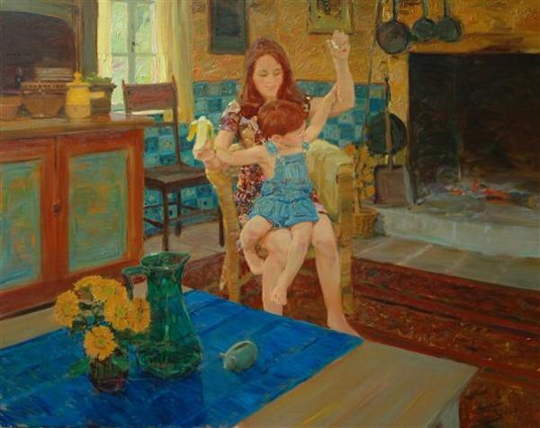 A Hand Full by David Hettinger Oil Painting Reproductions