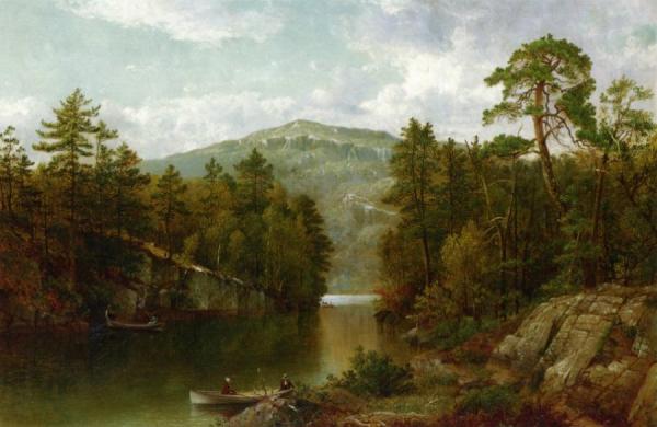 A View On Lake George by David Johnson