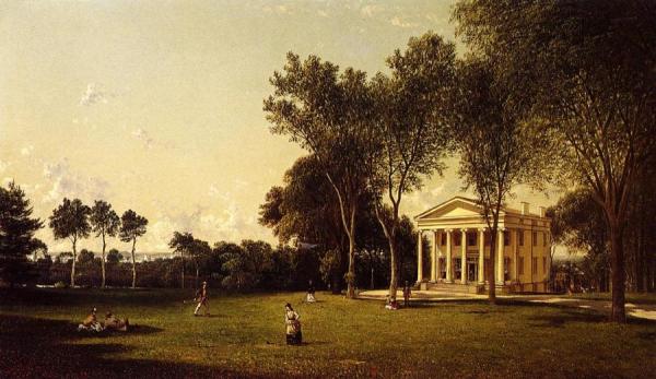 Croquet On The Lawn by David Johnson