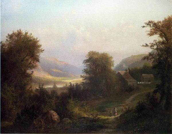 Hudson River Scene by David Johnson