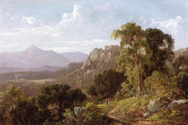 In The White Mountains by David Johnson Oil Painting Reproductions
